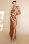 mode, ashlen satin bow top