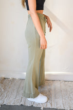 mode, terry knit flares