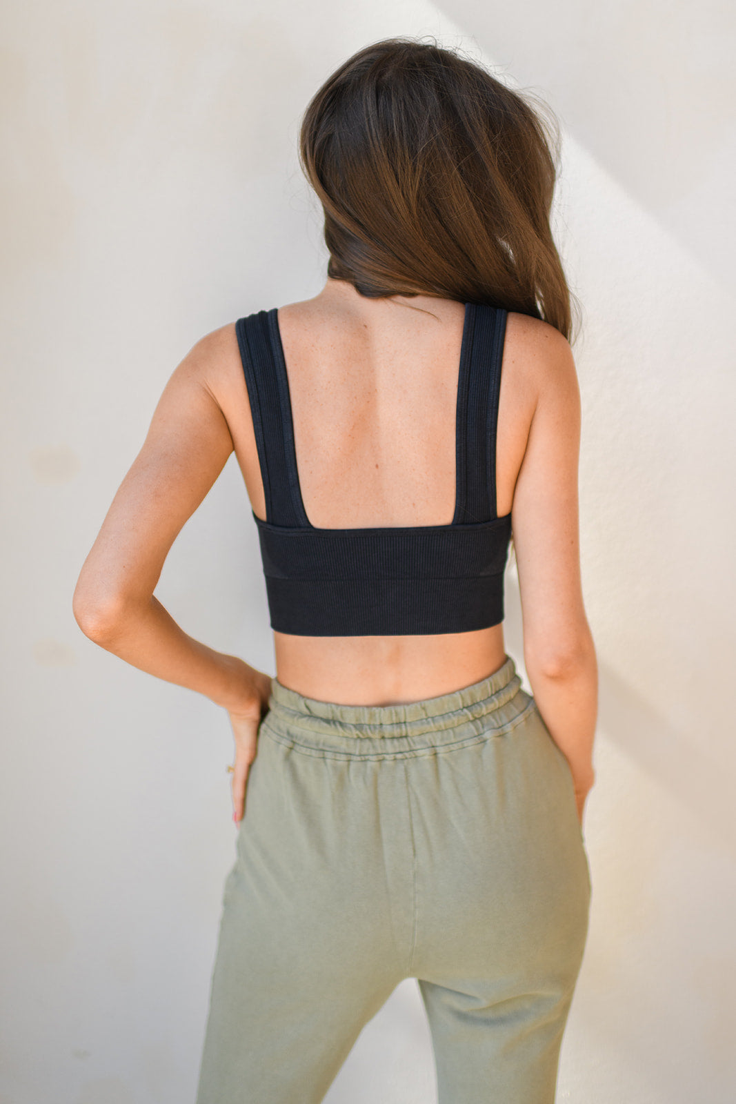 mode, spliced seamless sports bra