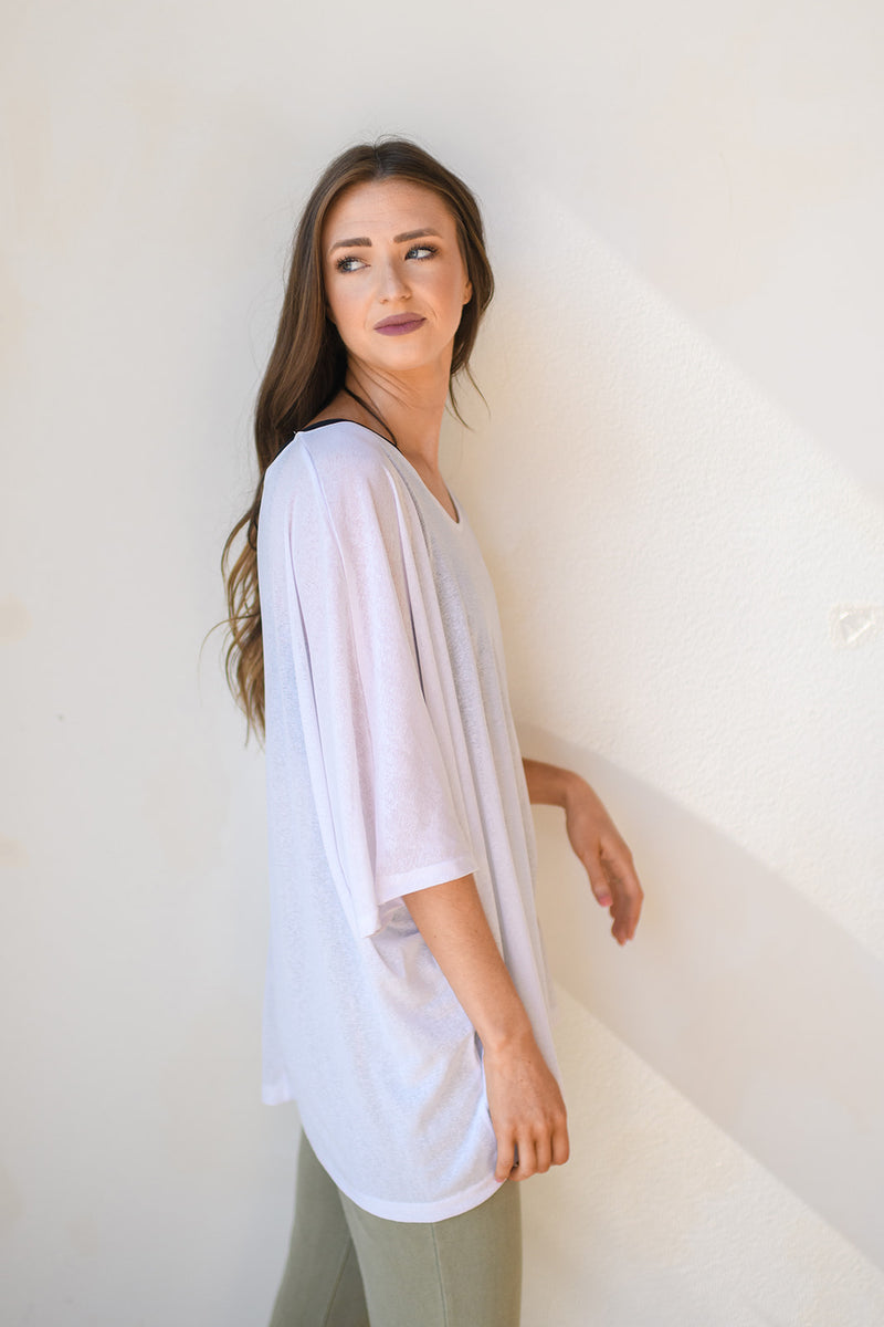 mode, sheer sunshine top
