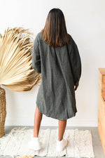 mode, thrill me button down shacket
