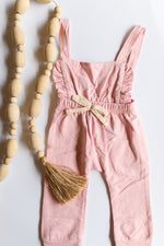 mode, pink ruffle romperalls