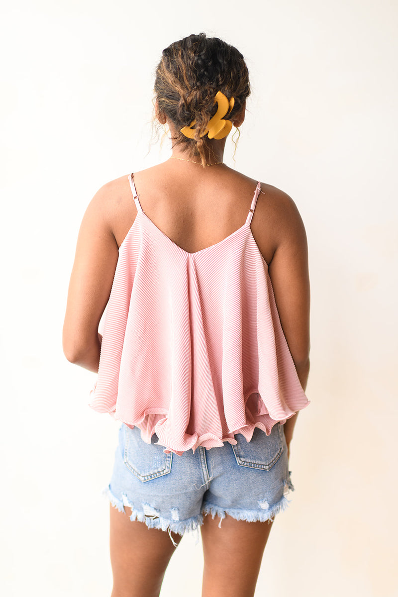 mode, date night frills crop top