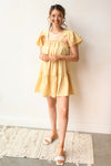 mode, flutter babydoll mini dress