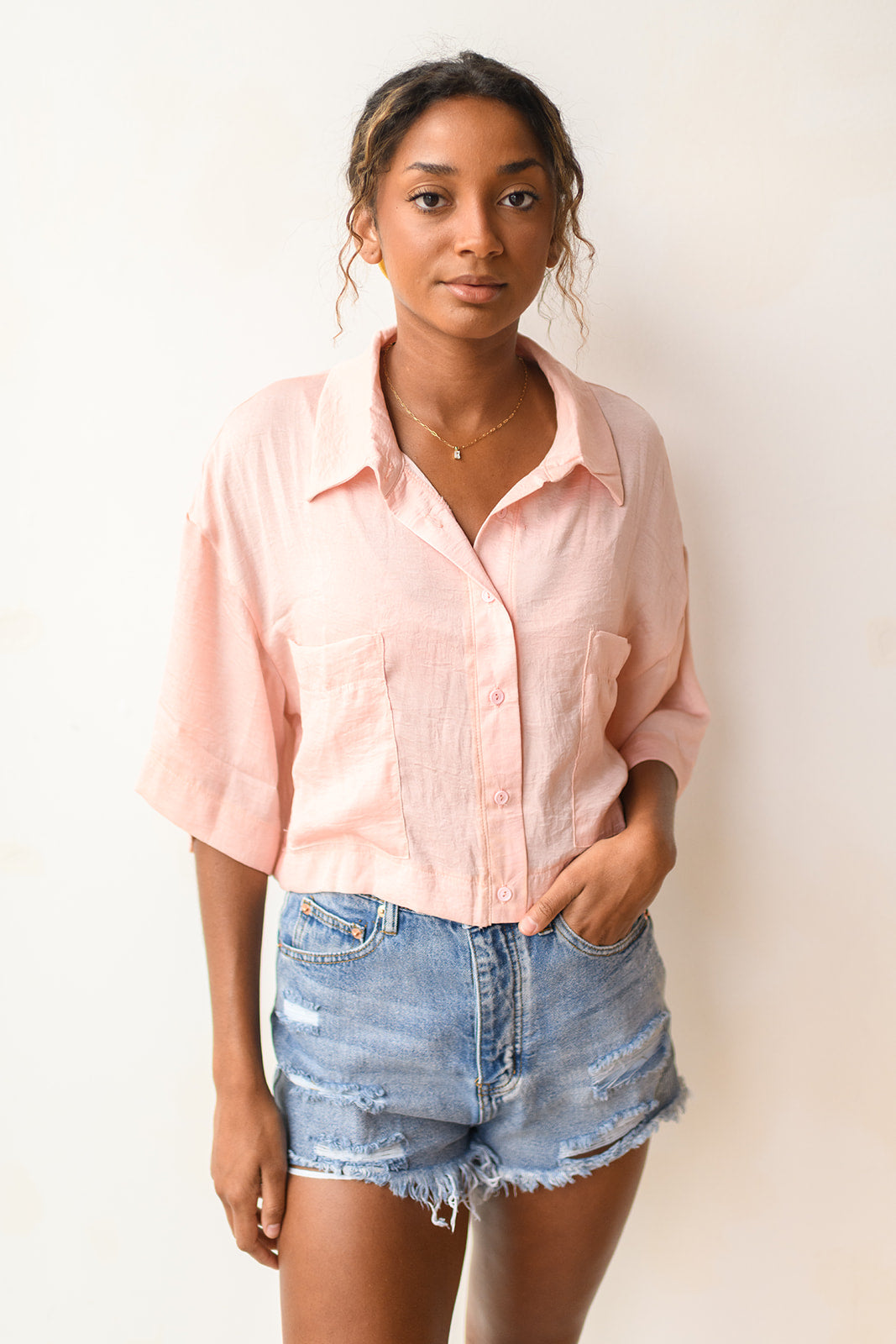 mode, cotton candy croptop