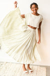 mode, sage the day skirt