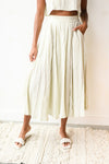 mode, sage the day skirt
