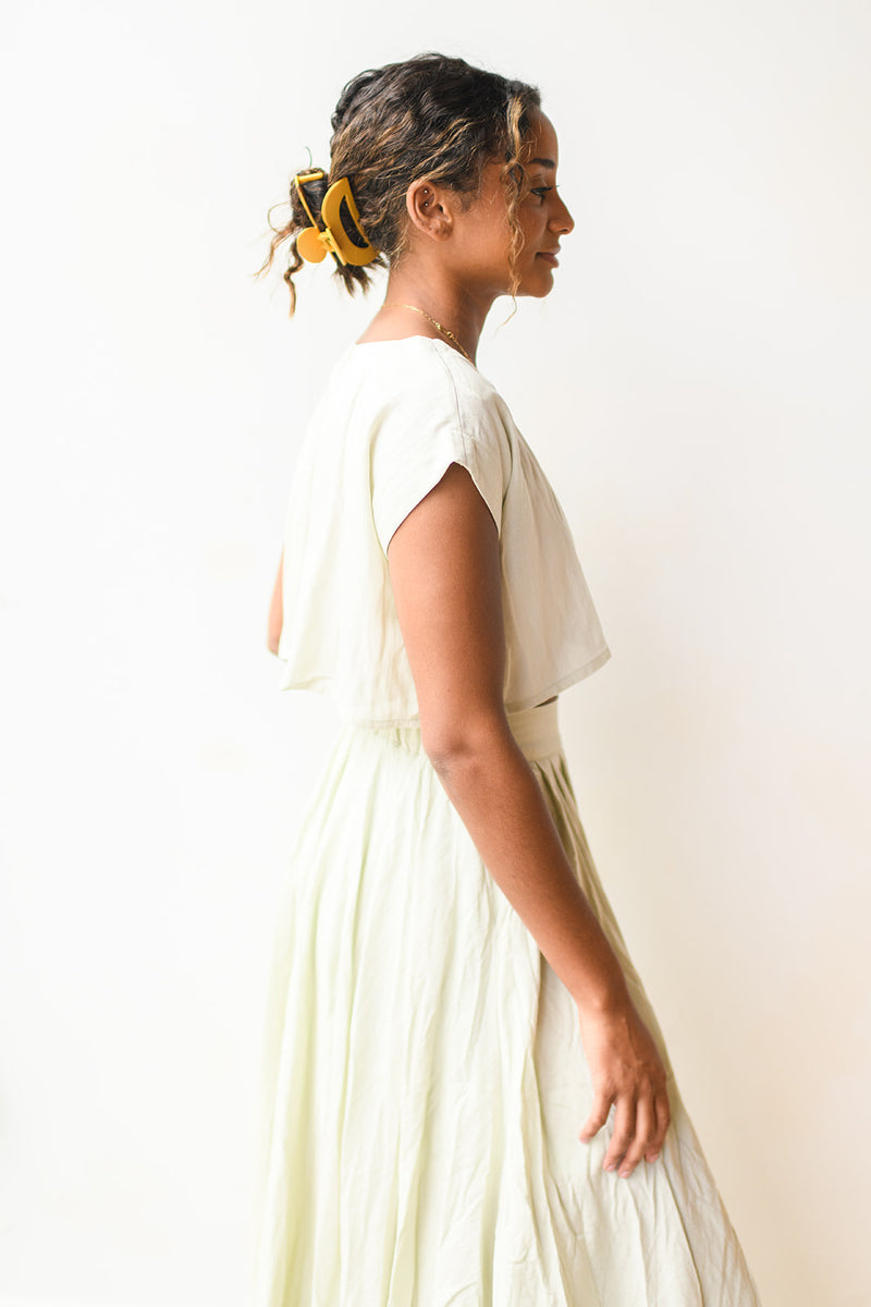 mode, sage the day crop top