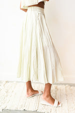 mode, sage the day skirt