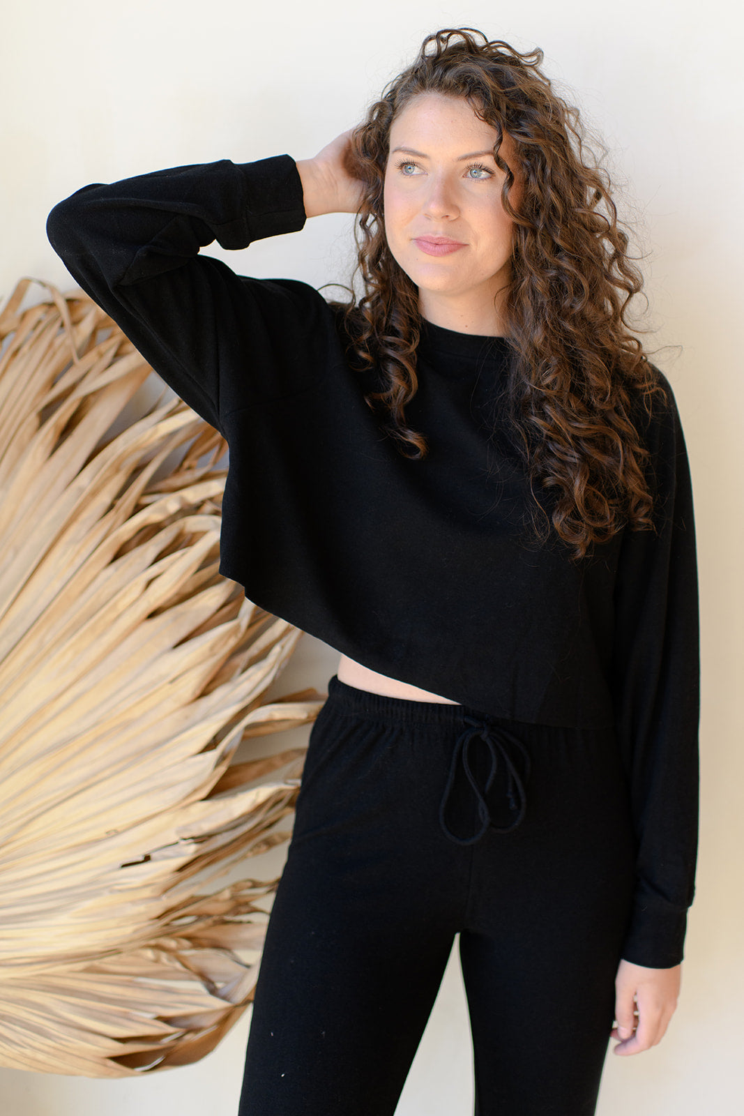 mode, lounge raglan long sleeve