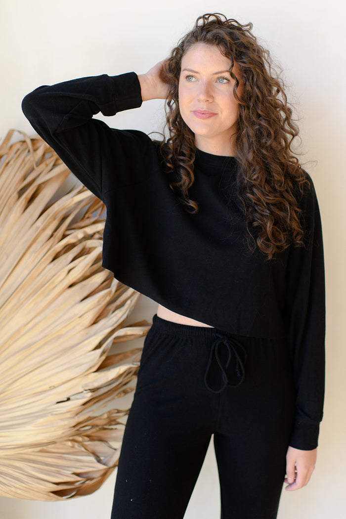 mode, lounge raglan long sleeve