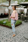mode, date night frills crop top