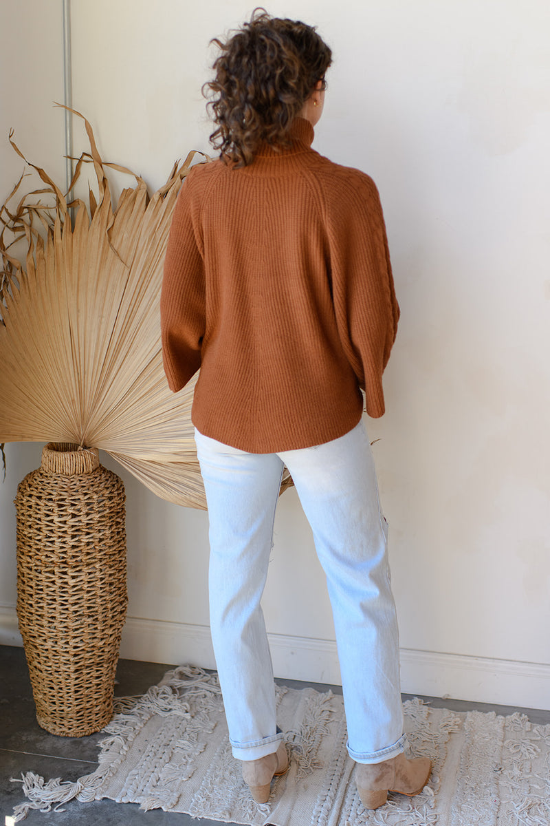 fall la la turtleneck sweater