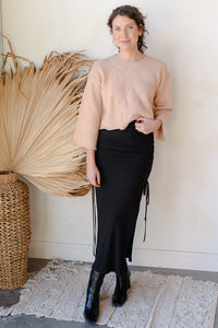 mode, bell sleeve crop sweater
