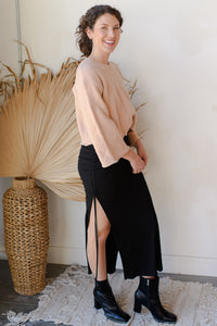 mode, bell sleeve crop sweater