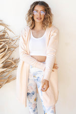 mode, longline hoodie cardigan