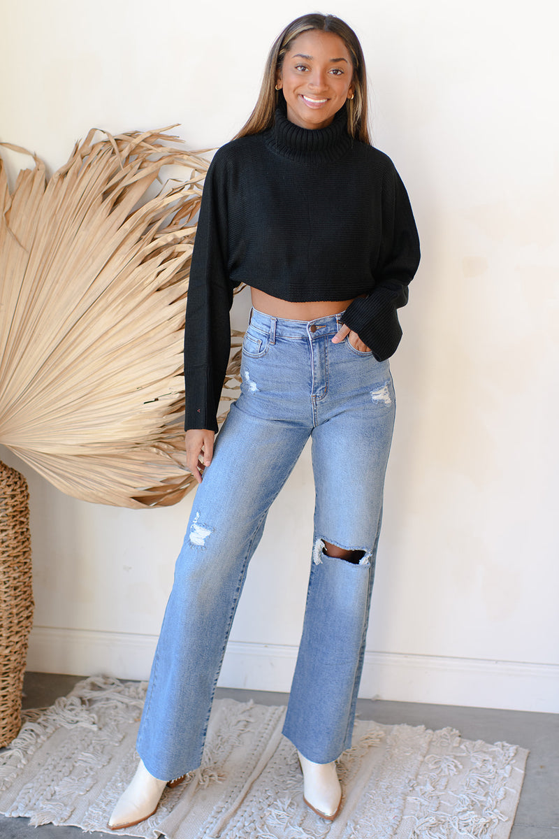mode, felix knit turtleneck sweater