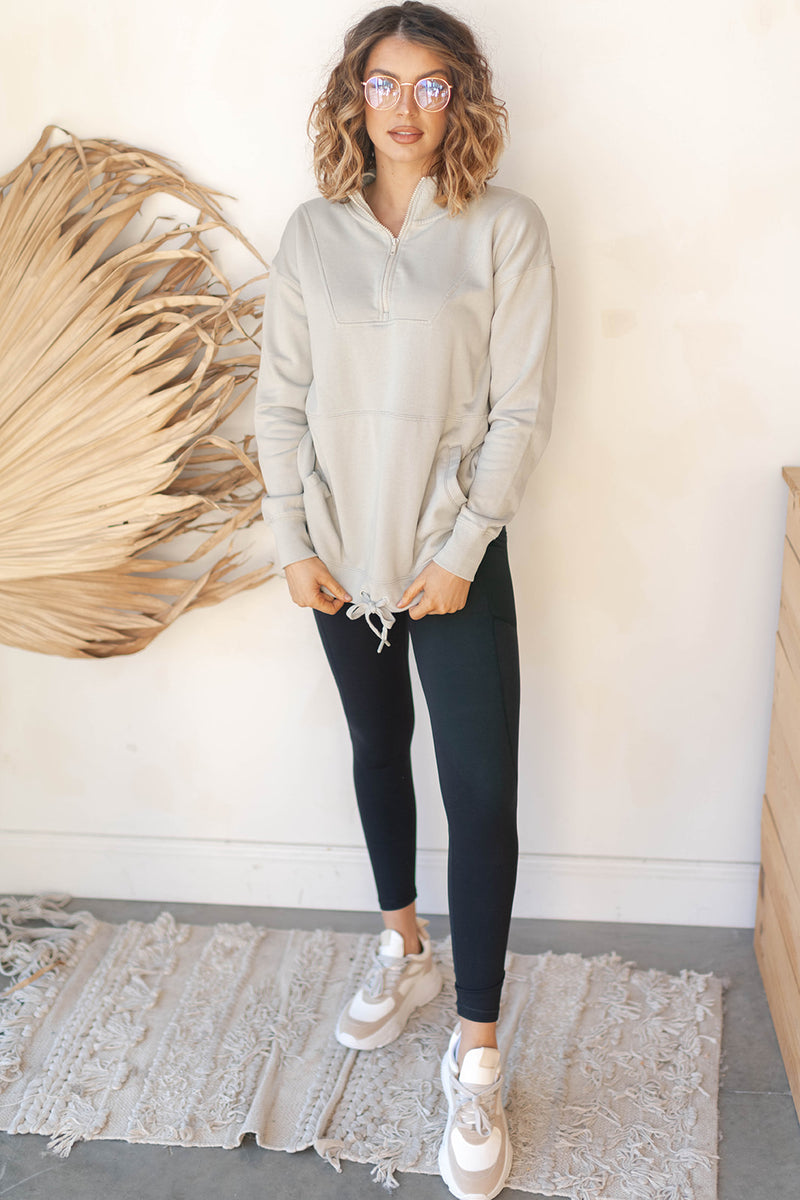 mode, annalise cinched pullover