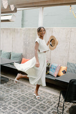 mode, sage the day skirt