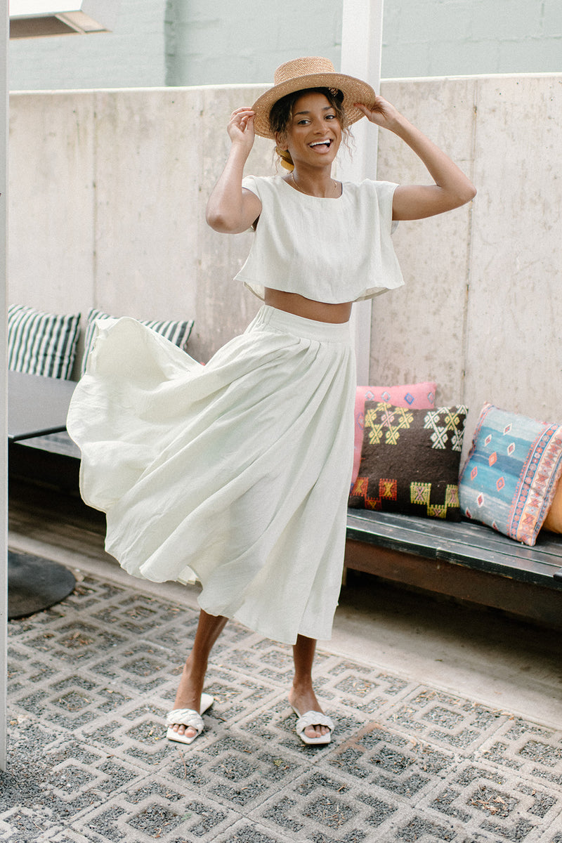 mode, sage the day crop top