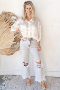 mode, pocket full of sunshine blouse