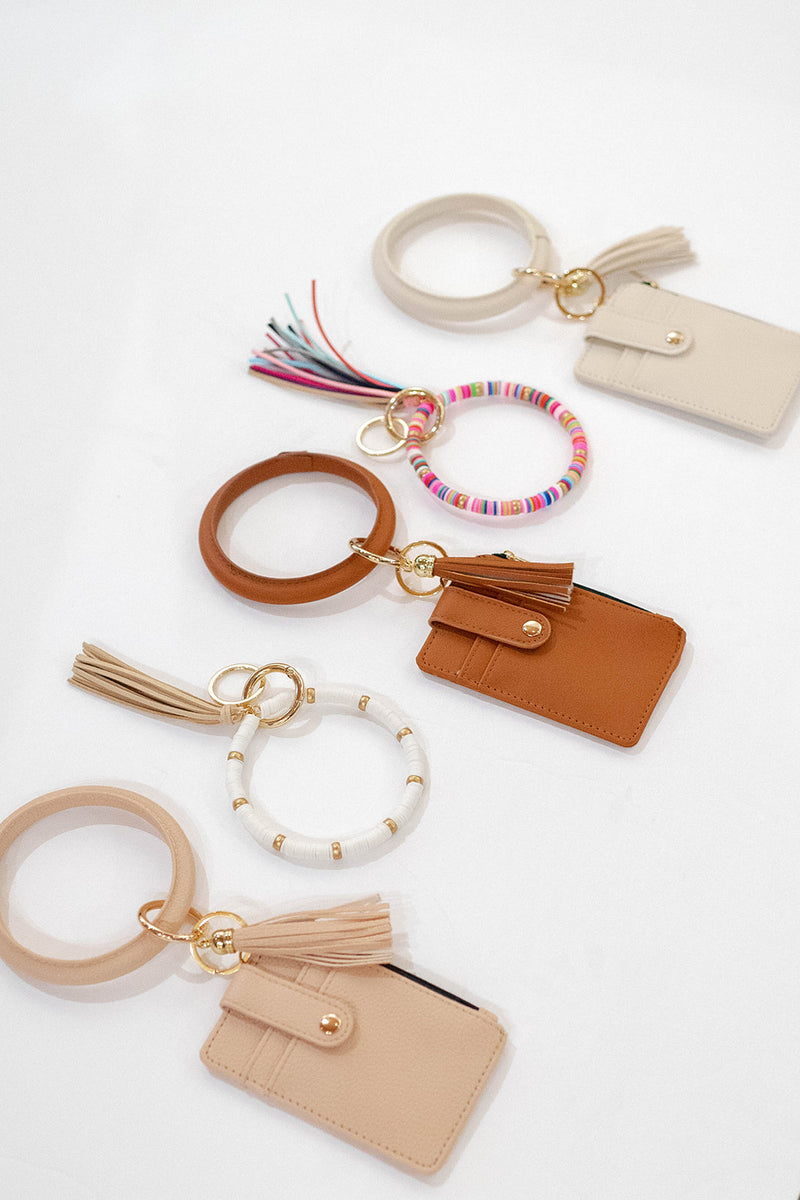 mode, boho key ring bracelet