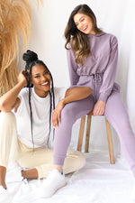 porsha drawstring waist crop hoodie
