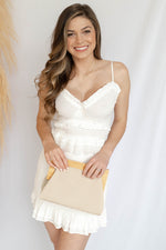 mode, delta clutch ivory