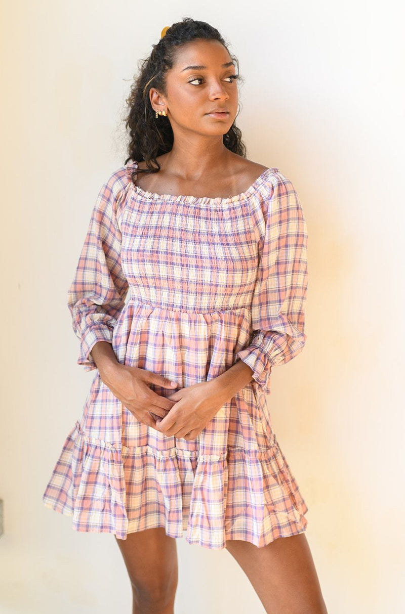 mode, picket fence dress