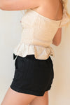 mode, sadie denim shorts