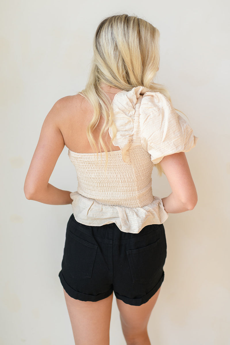 mode, oh you fancy, one shoulder top