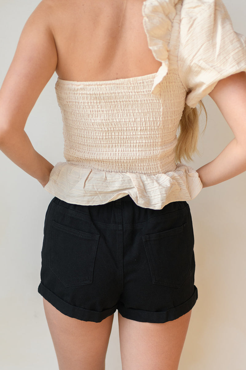mode, oh you fancy, one shoulder top