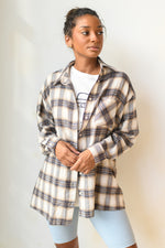 mode, lumberjane oversize button up