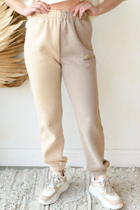 mode, plush 90's high waist joggers