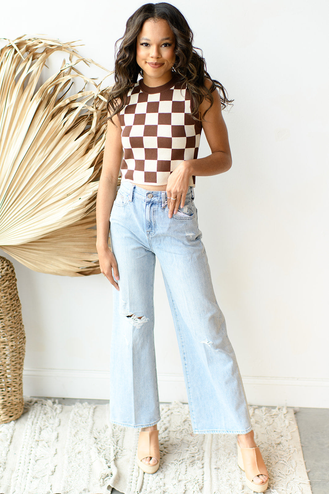 mode, loretta high rise wide leg jeans