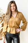 mode, the rachel satin blouse