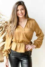 the rachel satin blouse