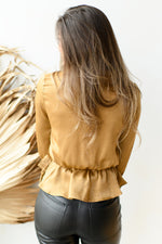 the rachel satin blouse