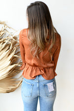 mode, the rachel satin blouse