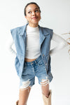 mode, denim vest