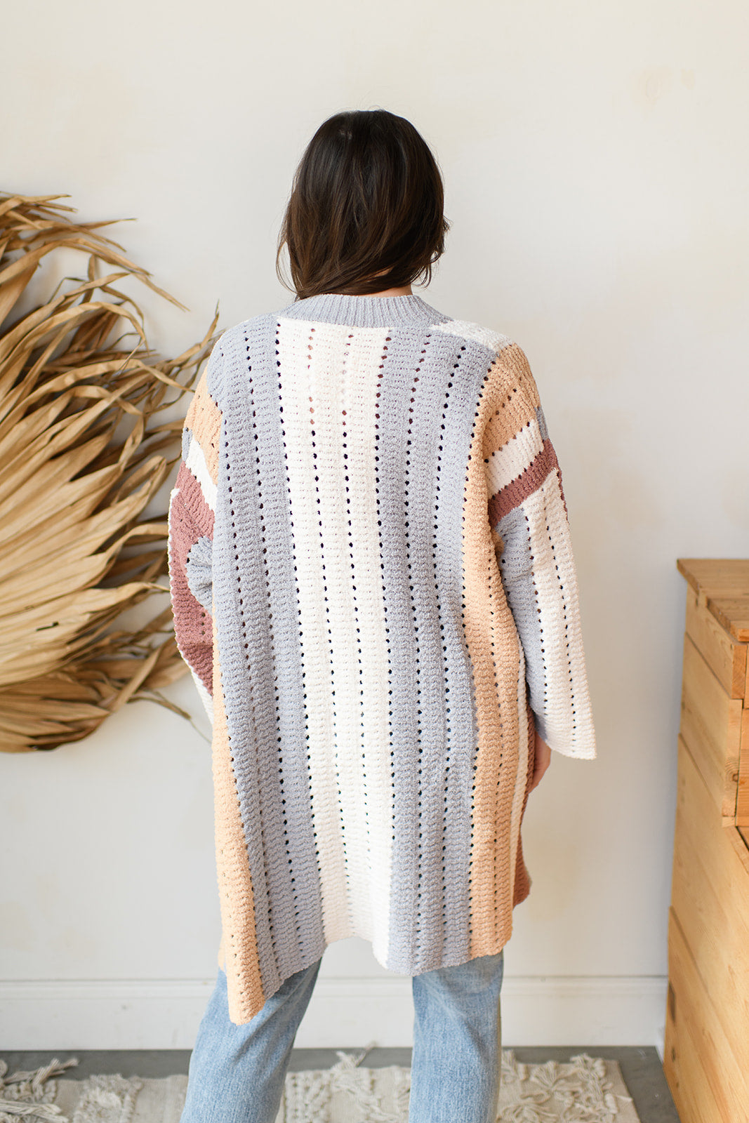 mode, love you forever open cardigan