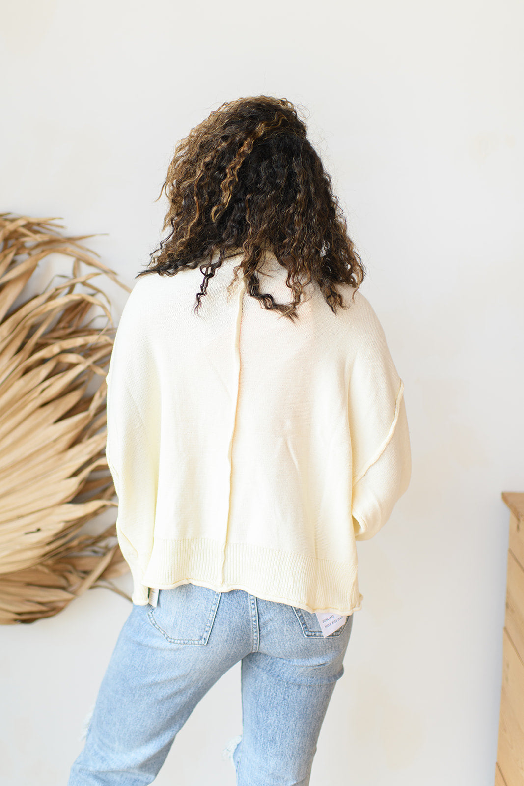 mode, providence button up sweater