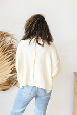 mode, providence button up sweater