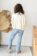 mode, providence button up sweater