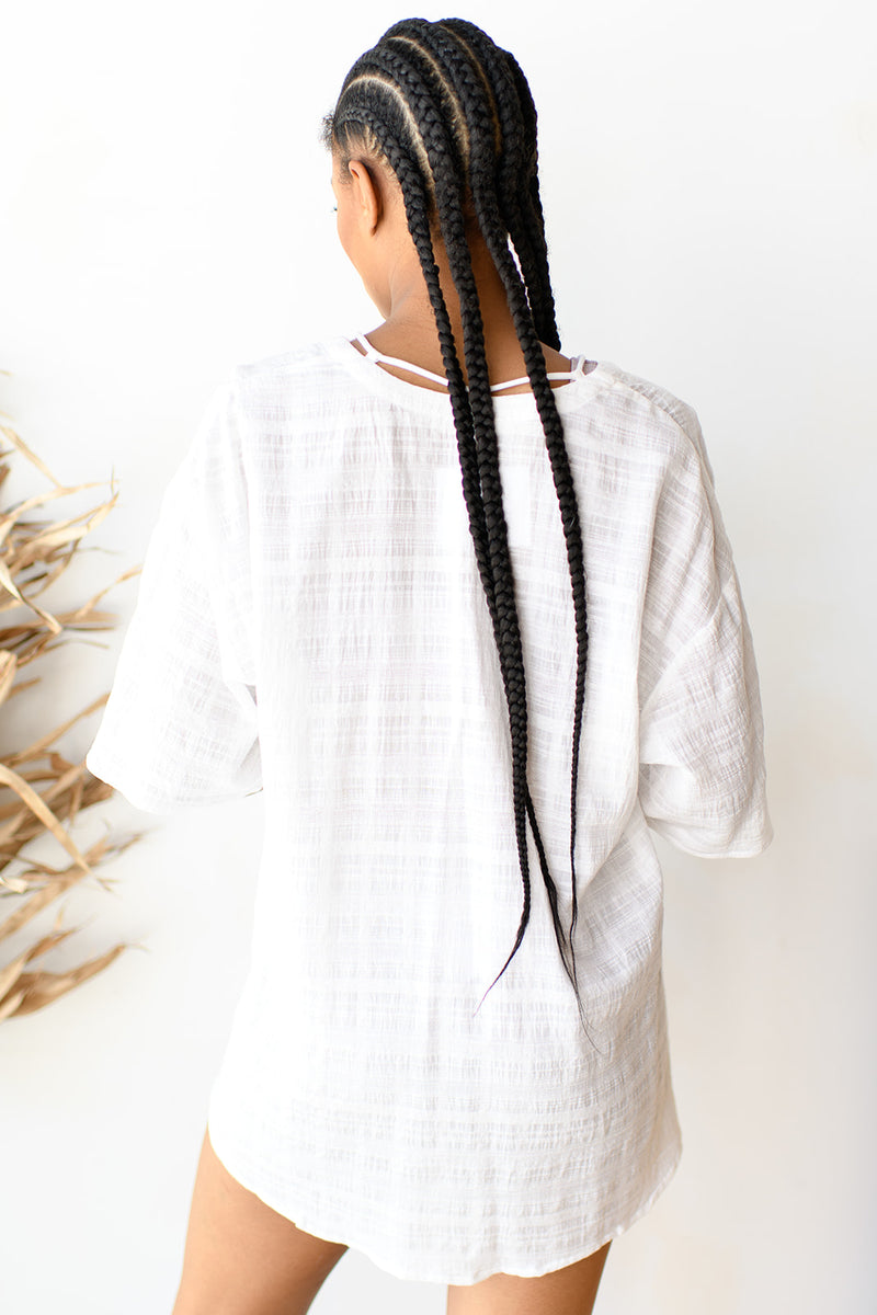 mode, oversized sheer cover up