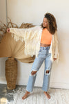 mode, for the fringe cardigan