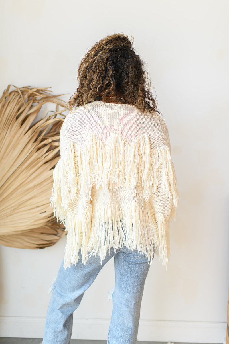 mode, for the fringe cardigan