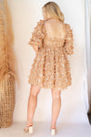 mode, field of flowers dress