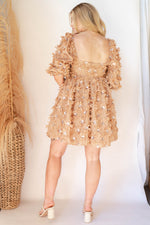mode, field of flowers dress