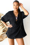 mode, oversized sheer cover up